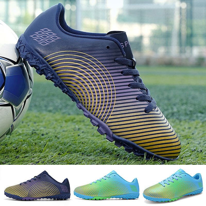 Women Men Soccer Shoes Cleats Professional Football Boots TF Youth Sneakers UK10
