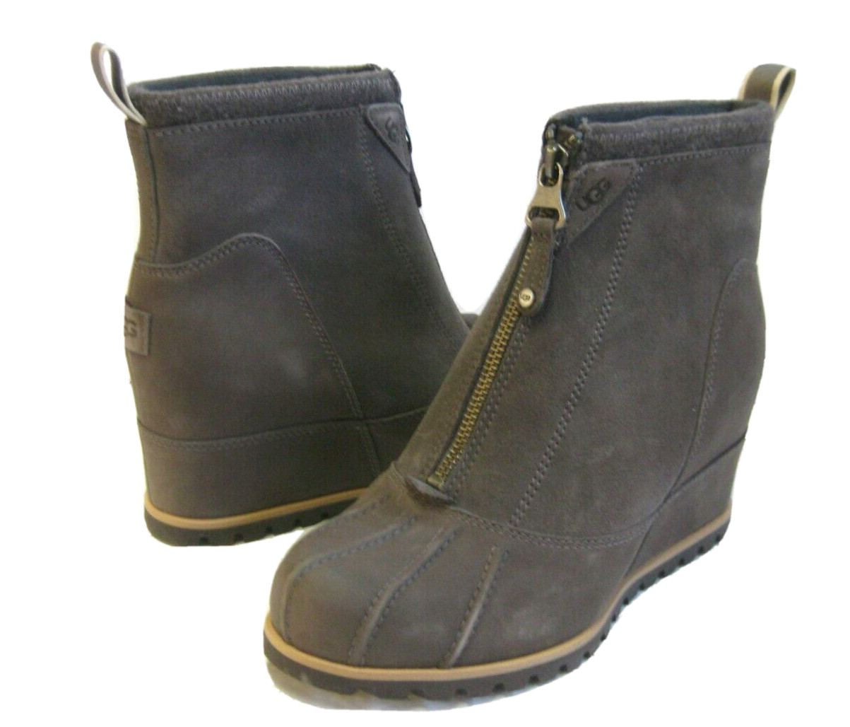 UGG REGGIE WOMEN BOOTS THUNDER CLOUD LEATHER US 7 /UK 5 /EU 38 /JP 24