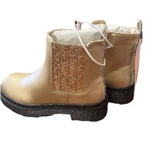 Chelsea Boots Size 9 Months Gold