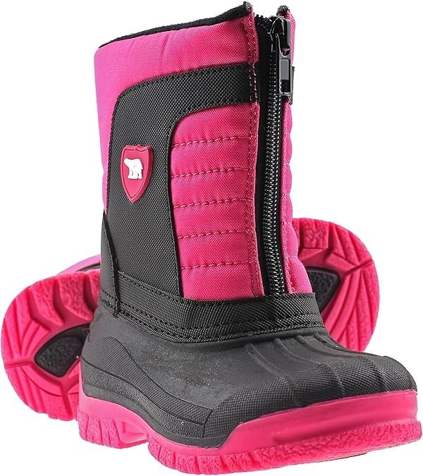ArcticShield Girls Winter Boots – Warm Waterproof Insulated Comfortable Pink