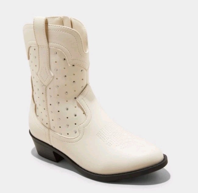 Art Class Jovi Western Girls Boots Stylish Children’s Footwear Rhinestone Size 2