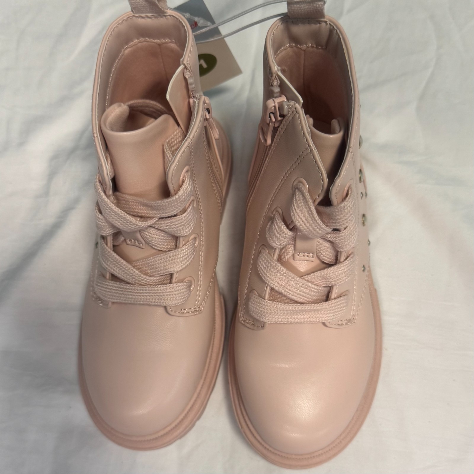 Cat & Jack Girls Pink Combat Boots Size 11 Toddler Amaya Lace Up NWT