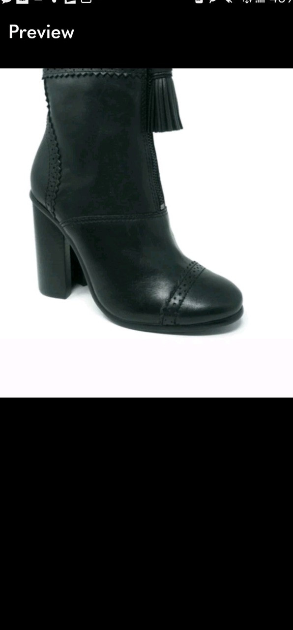 women boots size 9 leather Tory Burch