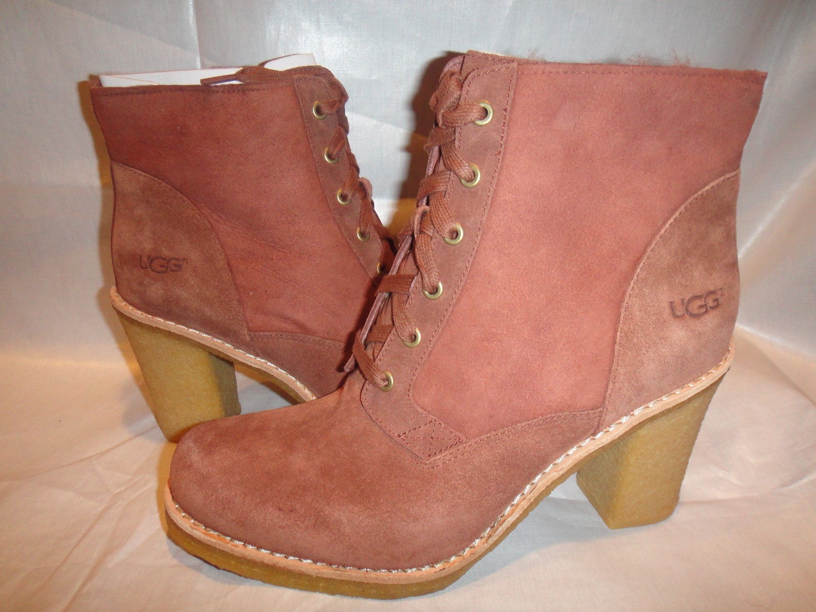 UGG AUSTRALIA SOFIA CINAMON LEATHER WOMEN BOOTS 3213 100% AUTHENTIC OR YOU $BACK