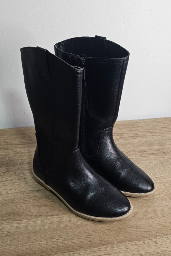 Cat and Jack Youth Girls Boots Black Size 1, Dressy, Riding Boots Cowgirl