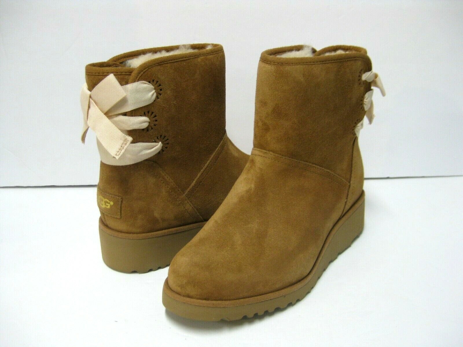 UGG DREW SUNSHINE PERF WOMEN BOOTS SUEDE CHESTNUT US 10 /UK 8.5 /EU 41