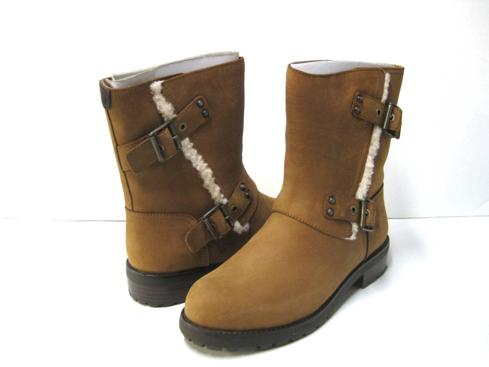 UGG NIELS WATER RESISTAN WOMEN BOOTS LEATHER CHESTNUT US 10 /UK 8.5 / EU 41
