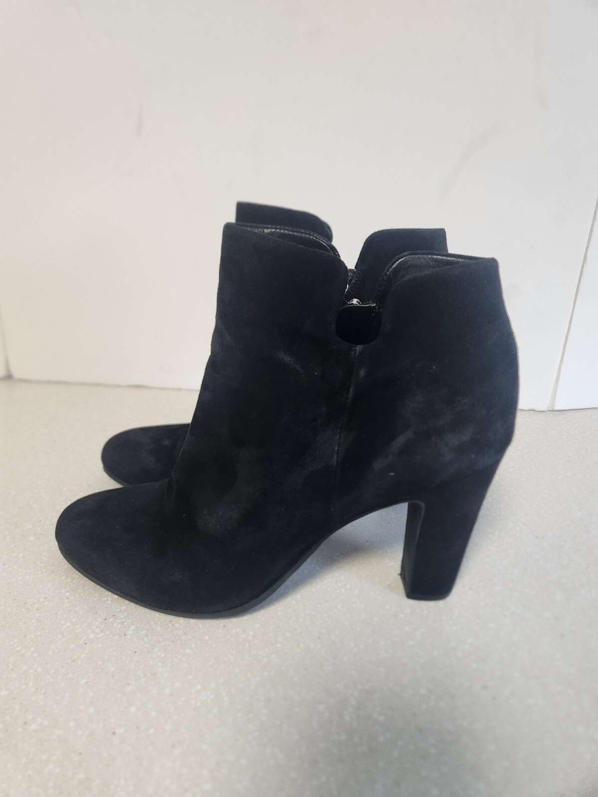 SAM EDELMAN ANKLE WOMEN BOOTS SIZE 10 M BLACK SUEDE LEATHER