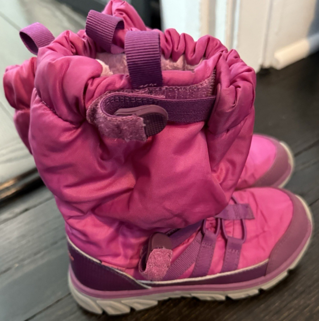 Stride Rite girls winter boots size 11.5 pink purple
