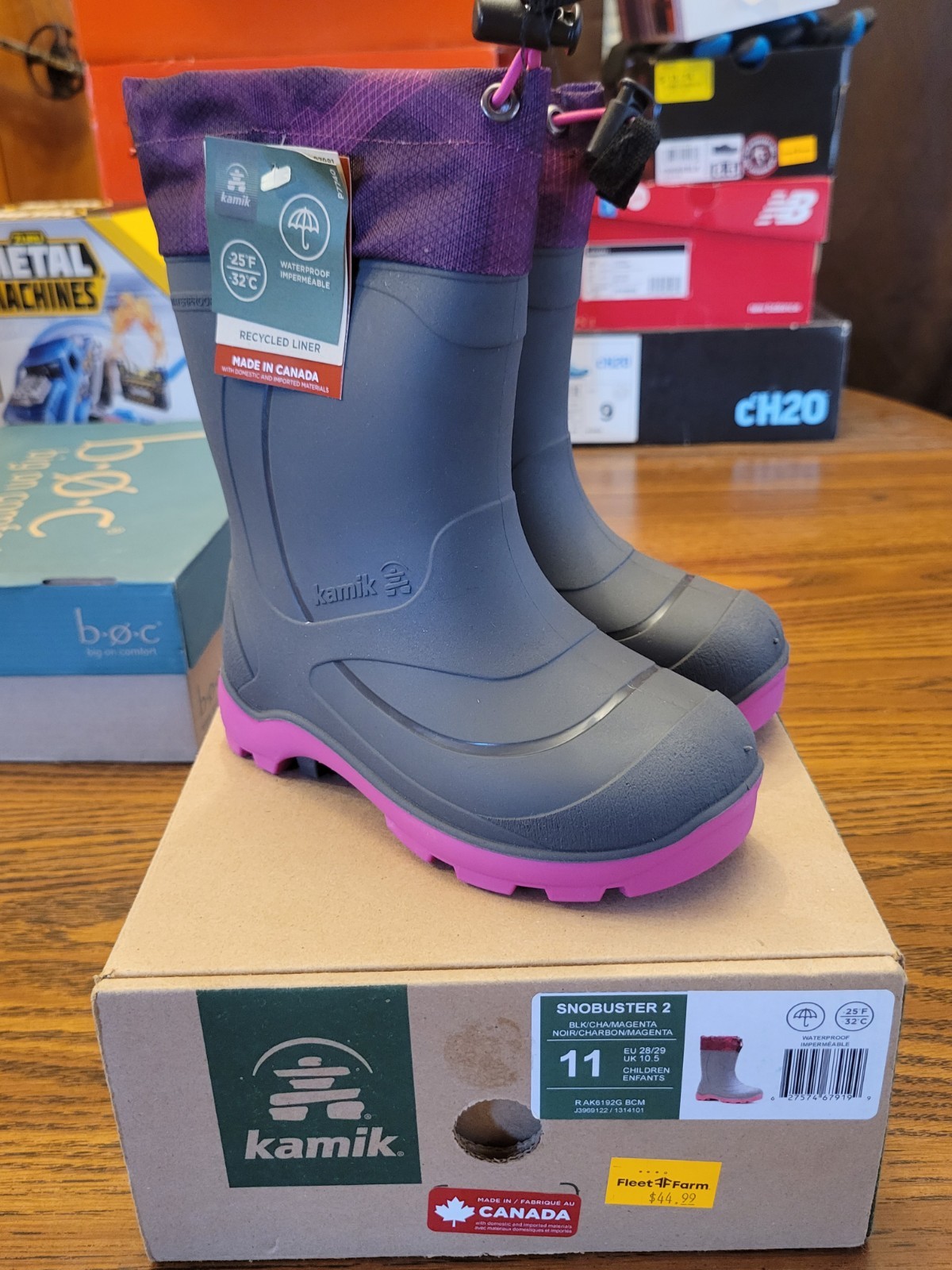 Kamik Snobuster 2 Size 11 Kids/Girls Winter Boots