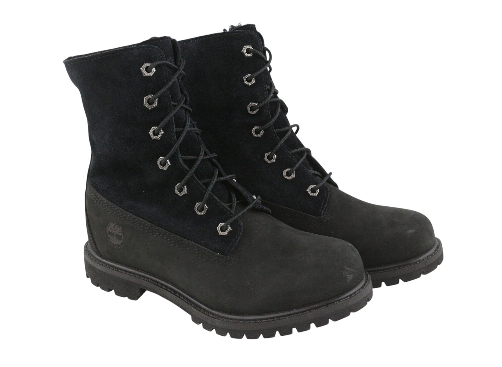 TIMBERLAND A4898 Women Winter Boots EU38 Black Leather Waterproof Anti-Fatigue