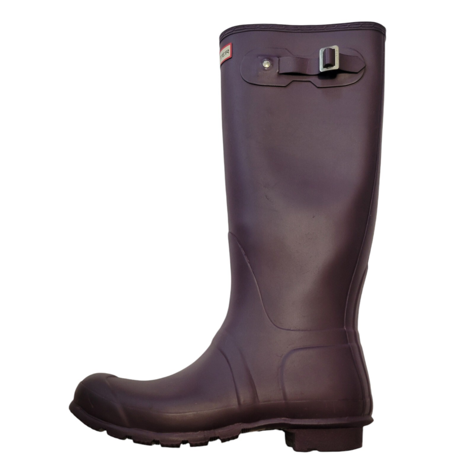 HUNTER Purple Rubber Wellie Rain Mud Women Boots Made in UK Size US 10 / EU 42