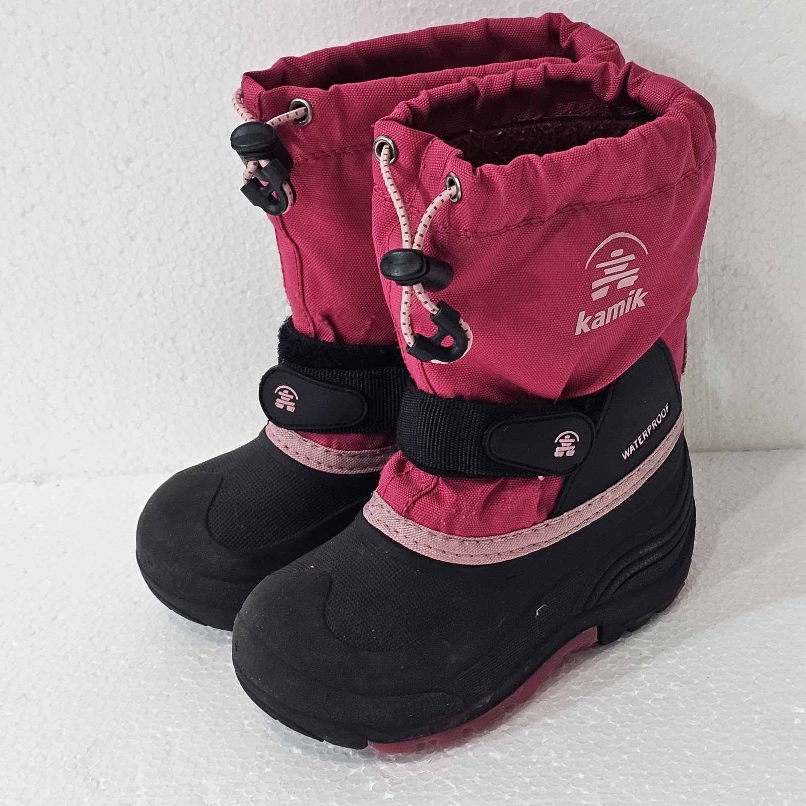 Kamik Kids Sz 10 Girls Winter Boots Waterproof Insulated Pink *Canada Made*