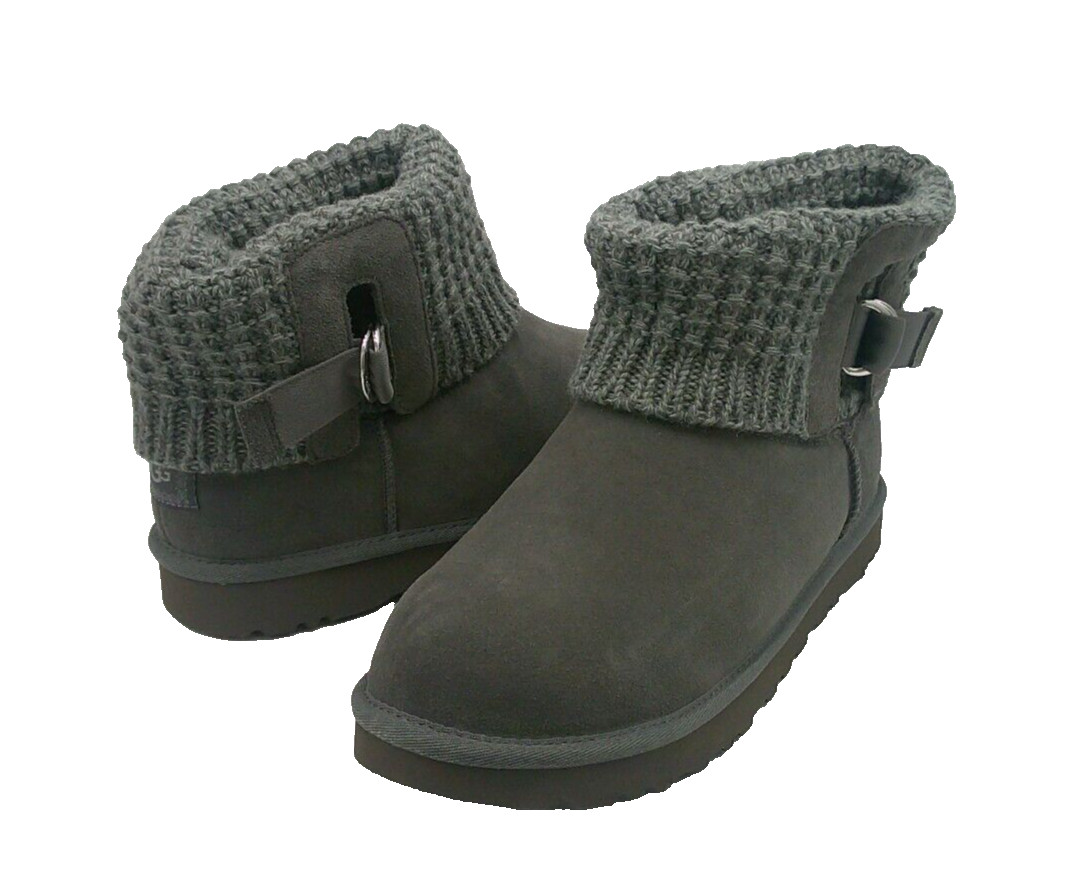 UGG CLASSIC SOLENE MINI WOMEN BOOTS GREY US 10 /UK 8 /EU 41
