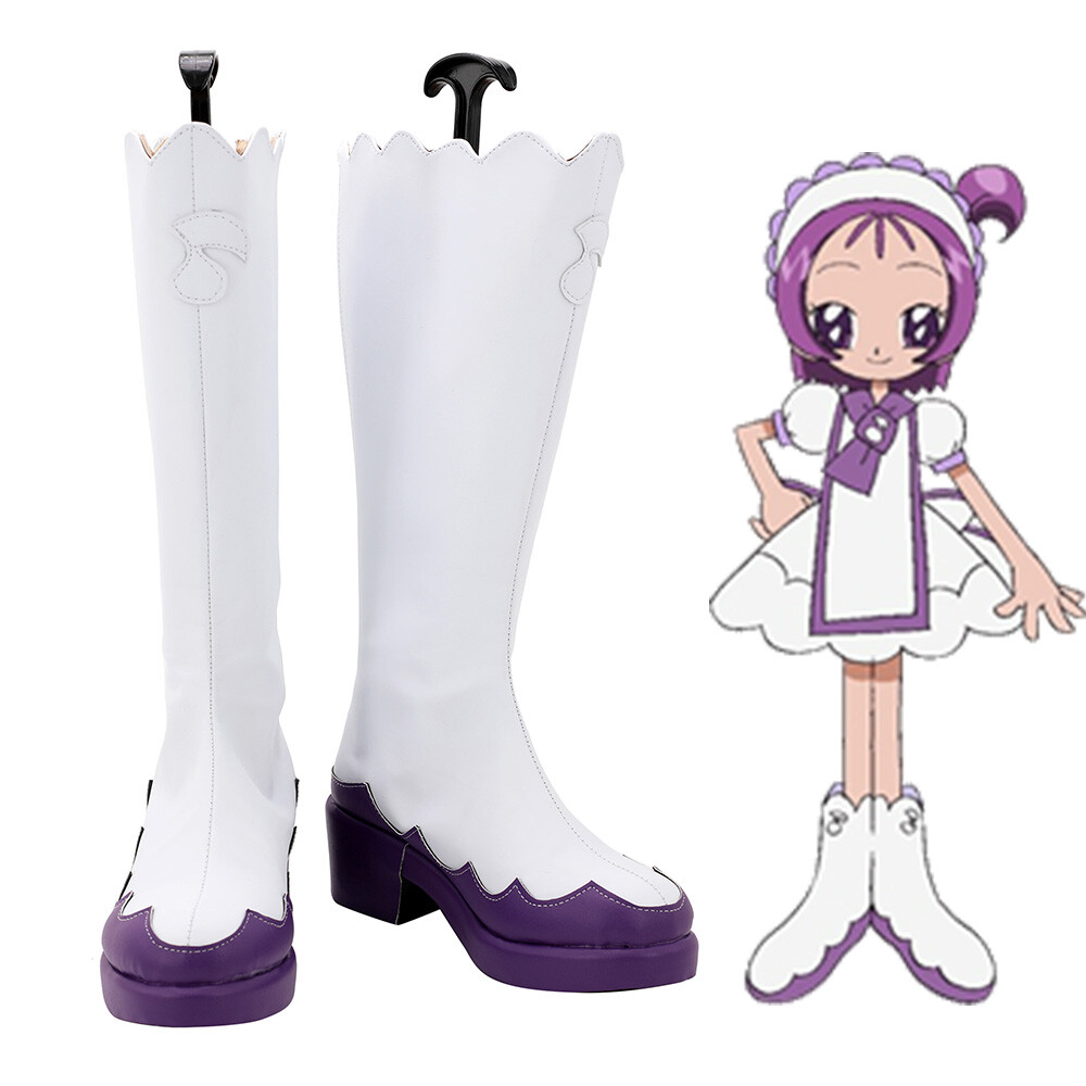 Ojamajo Doremi Segawa Onpu Shoes Cosplay Women Boots White Shoes
