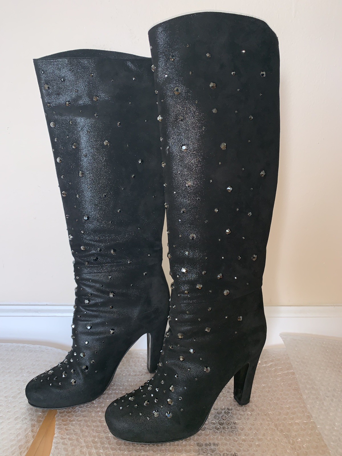 Italian Authentic leather Boots Winter size 38 Nando Muzi, black
