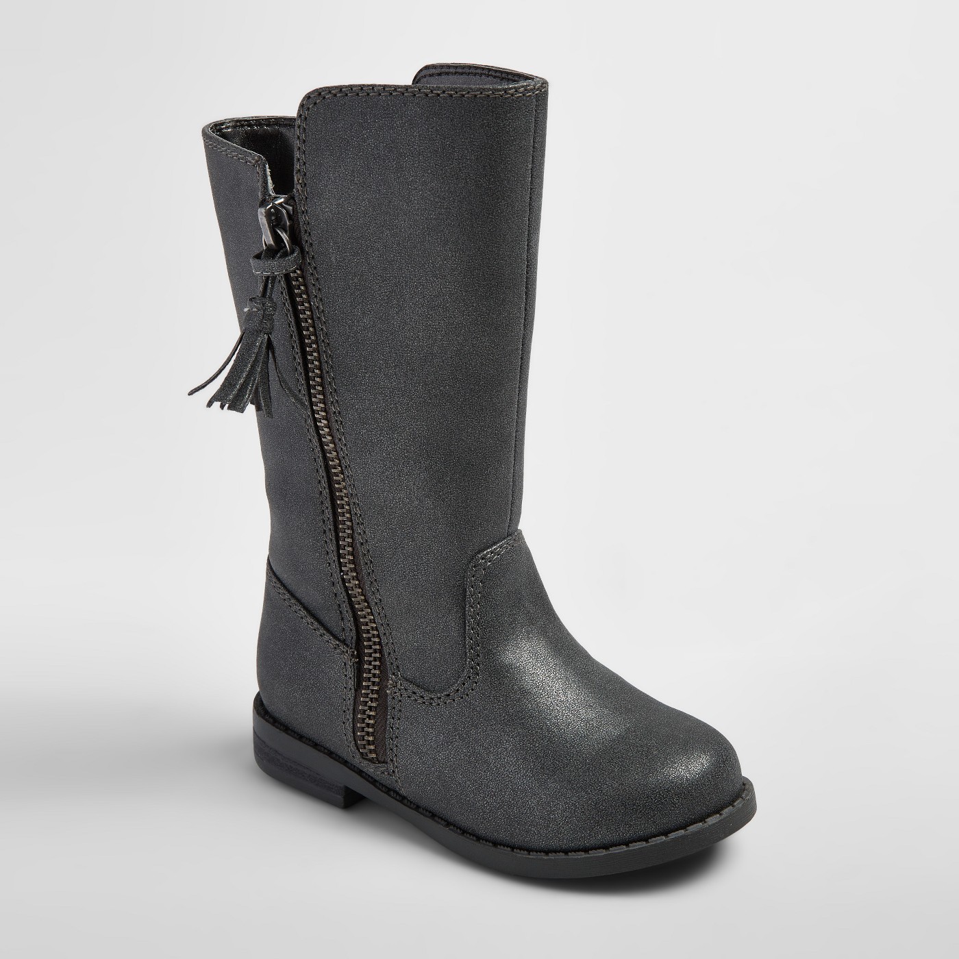 NEW Cat & Jack Toddler Girls’ Jaya Riding Fashion Boots – Gray – Size 6