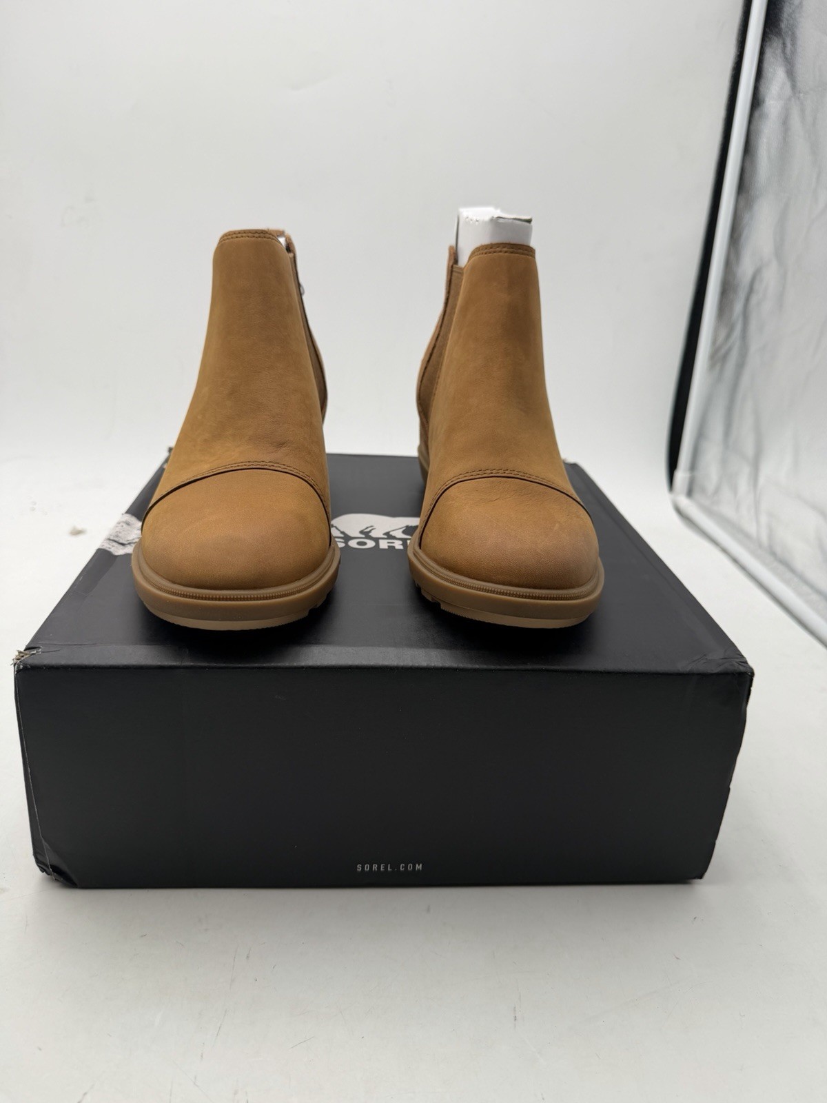 Sorel Evie II Chelsea Boots Brown Women Winter Boots Size 8 Bonbon Au Caramel
