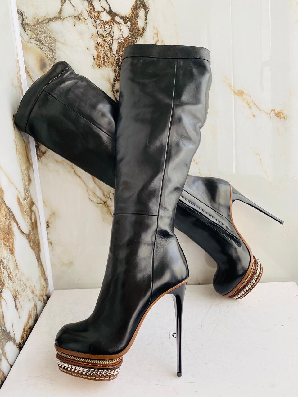 Gianmarco Lorenzi Women Boots Heels Size 38