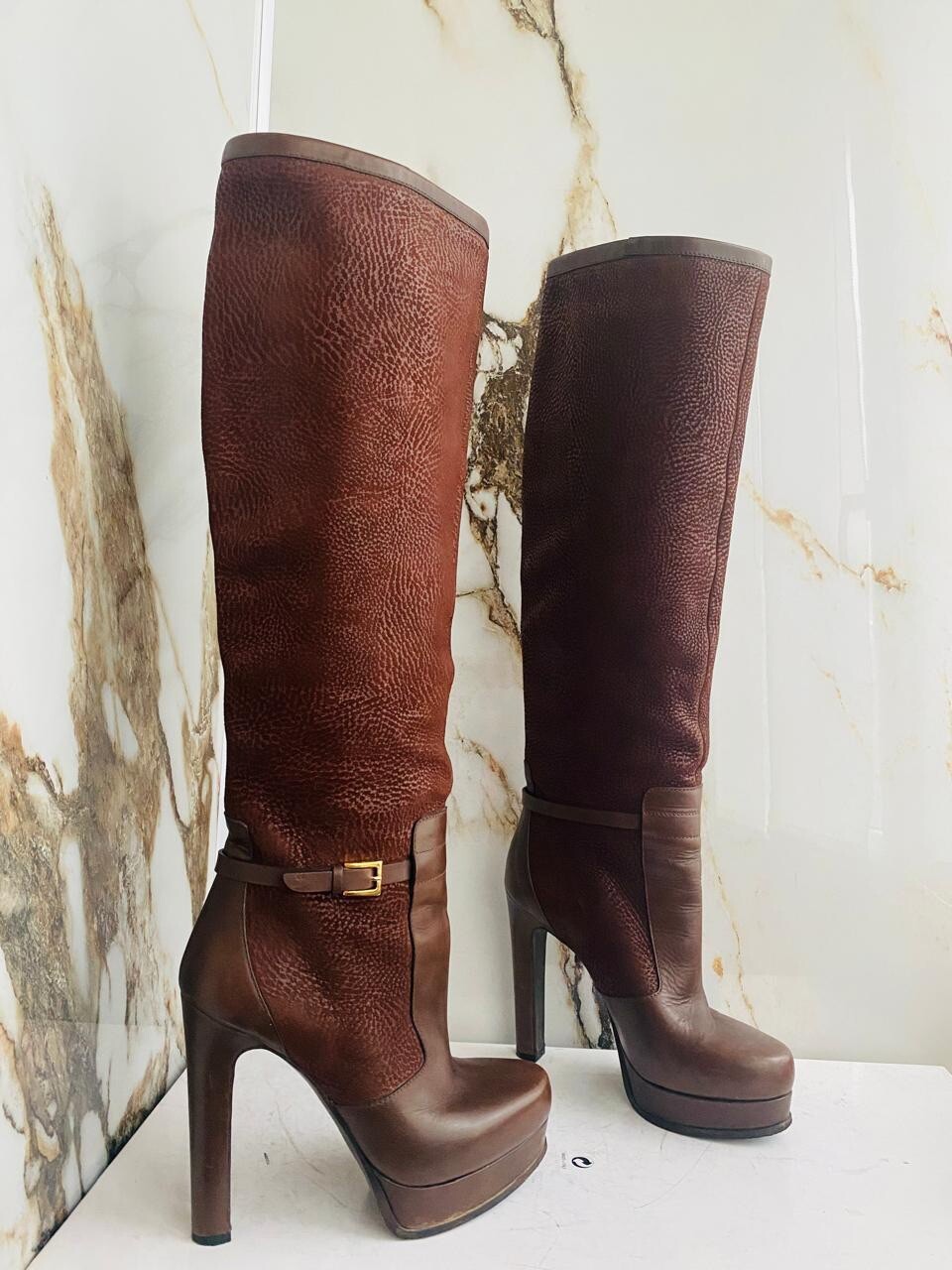 Gianmarco Lorenzi Women Boots Heels Size 37,5