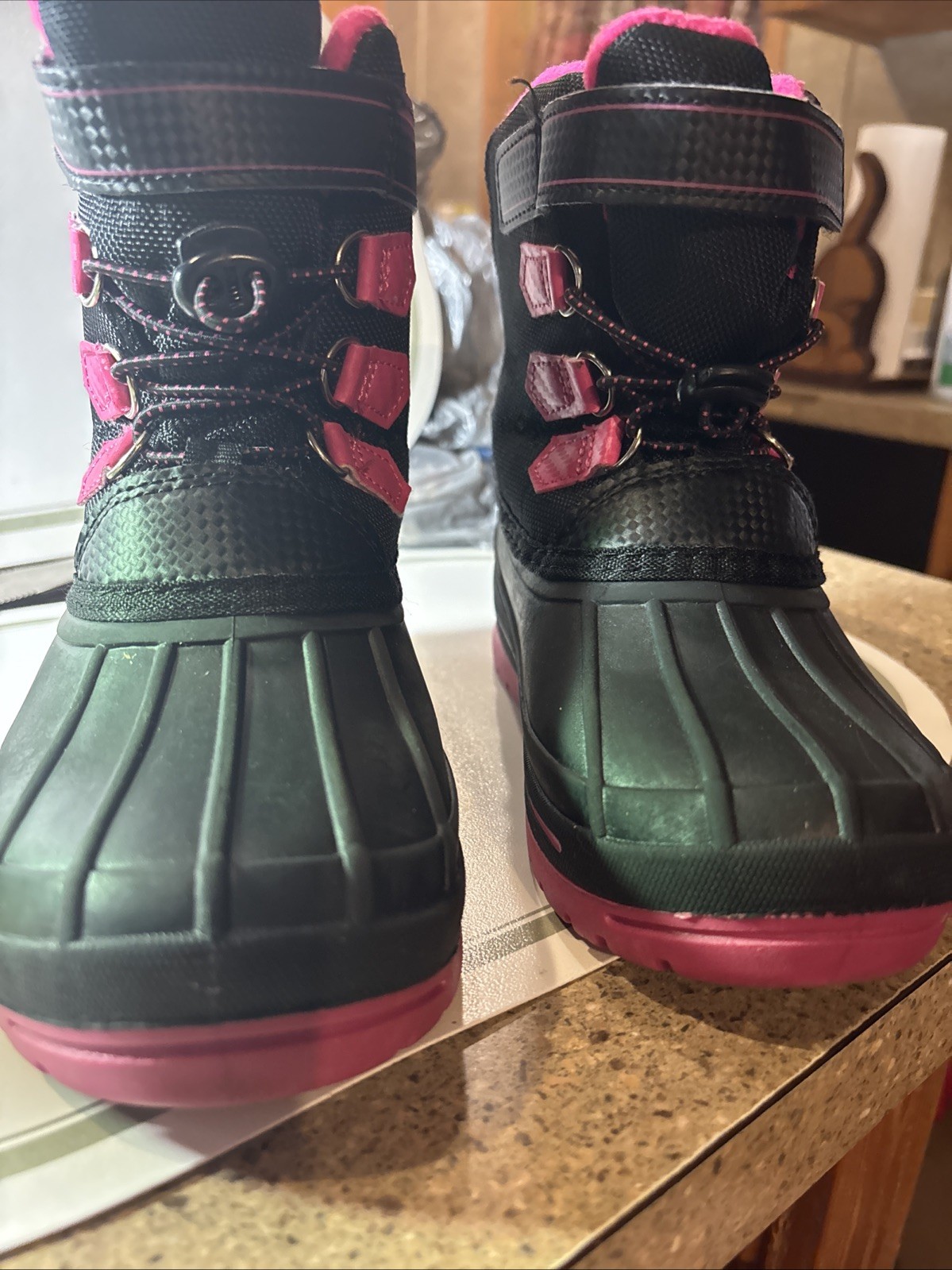 Wonder Nation Girls Winter Duck Boots Size 13
