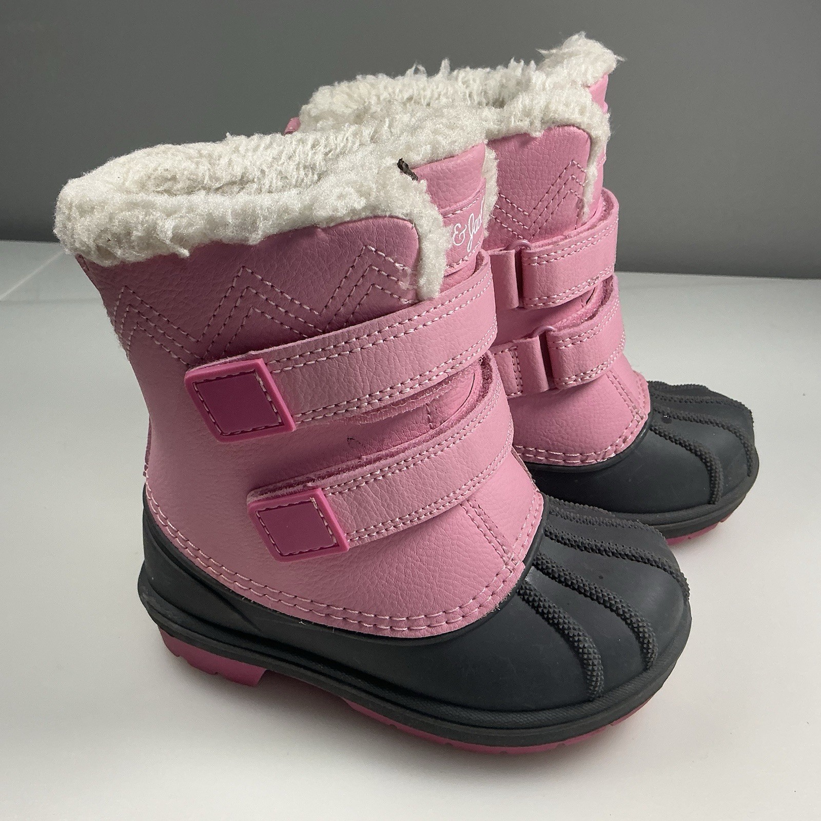 Cat & Jack Toddler Children’s Girls Boots Size 7 Hook Closure Pink
