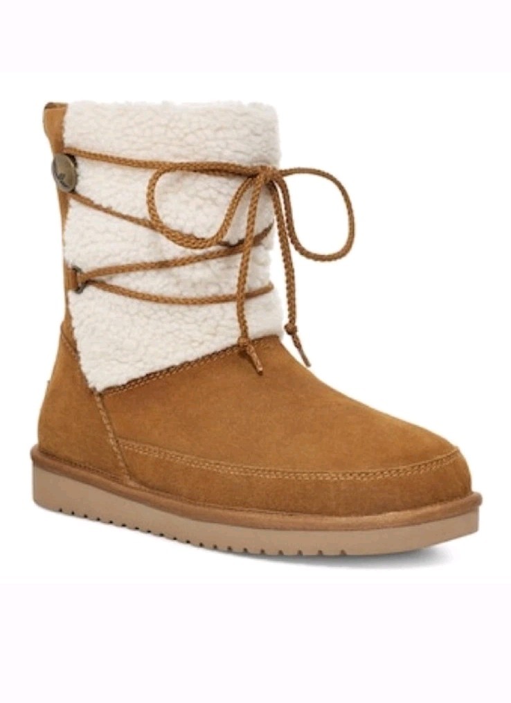 Koolaburra Ugg Junior Girls Tan Michon Short Shearling Warm Winter Boots 3