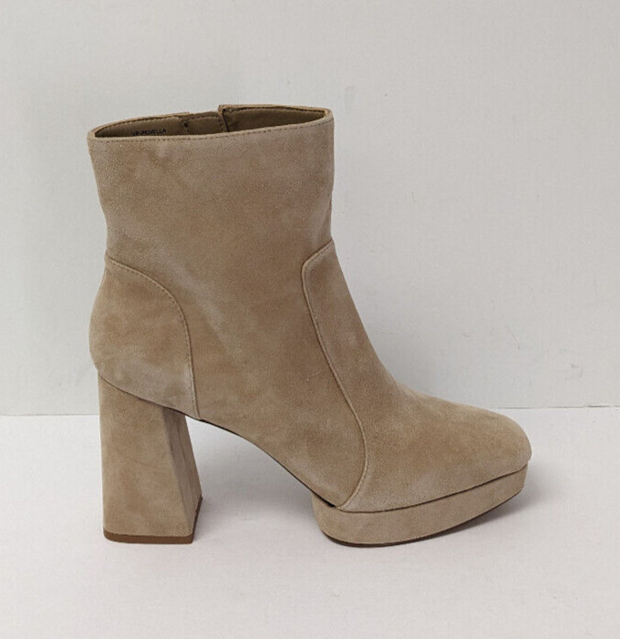 Vince Camuto Penella Platform Ankle Boots, Beige, Women’s 9.5 M