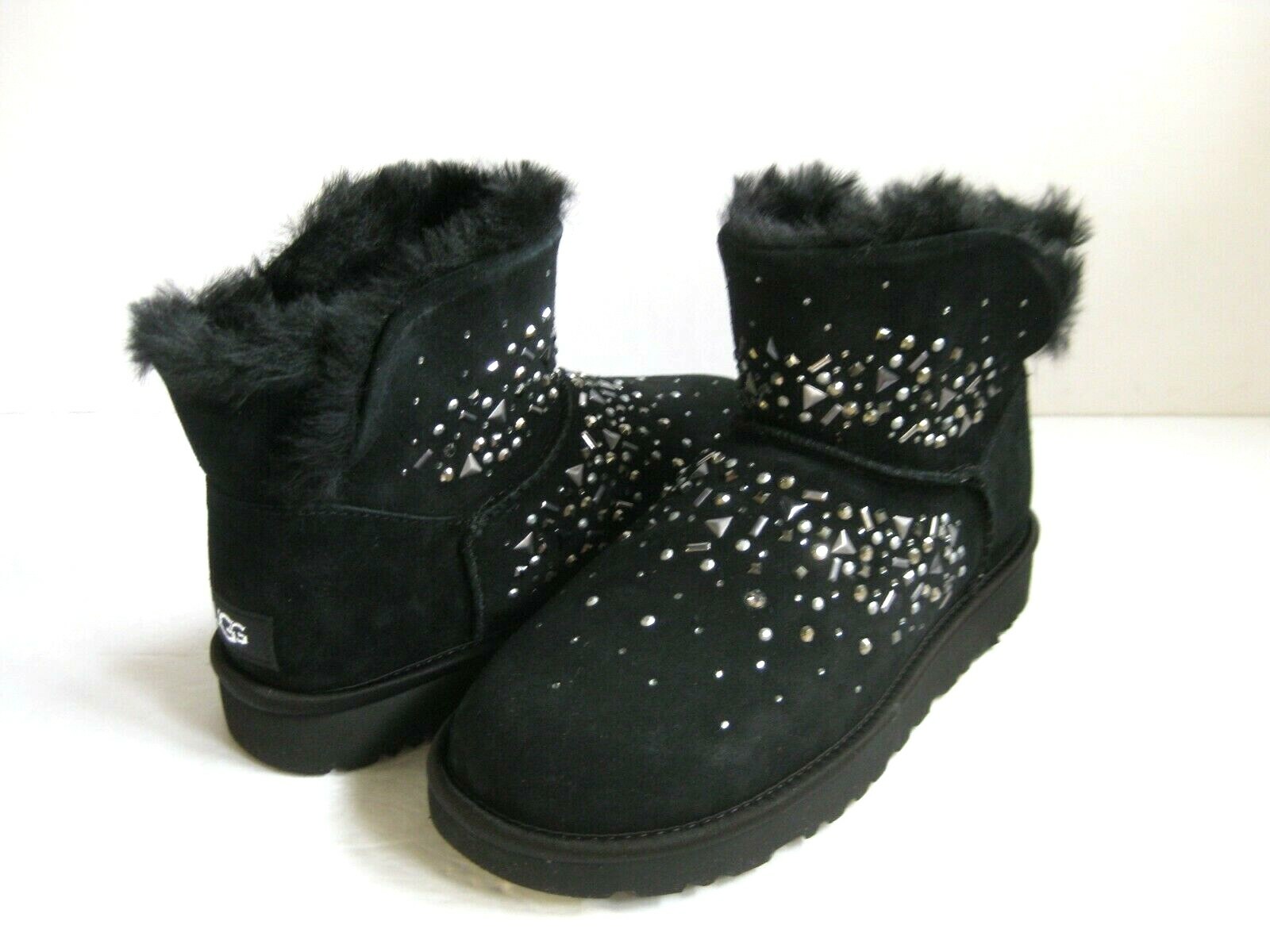 UGG CLASSIC MINI GALAXY BLING WOMEN BOOTS SUEDE BLACK US 11 /UK 9 /EU 42