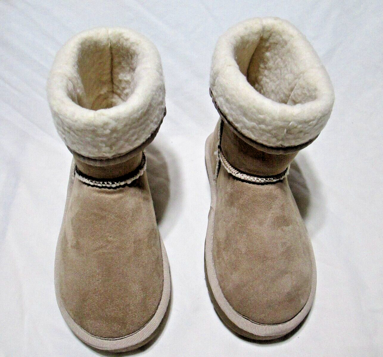 ❤ STYLUXE girls boots brown tan taupe NEW size 3 Youth fashion dressy