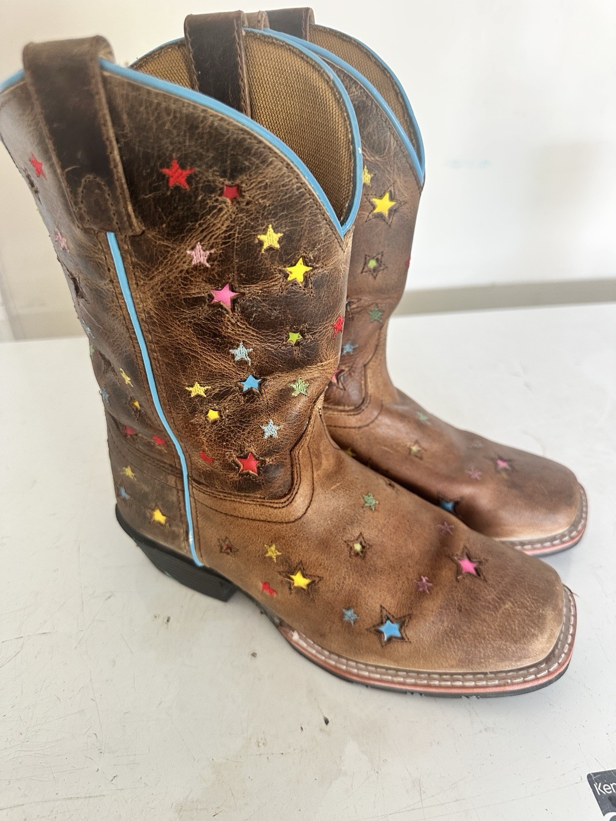 Dan Post Size 4d Star Leather Boots