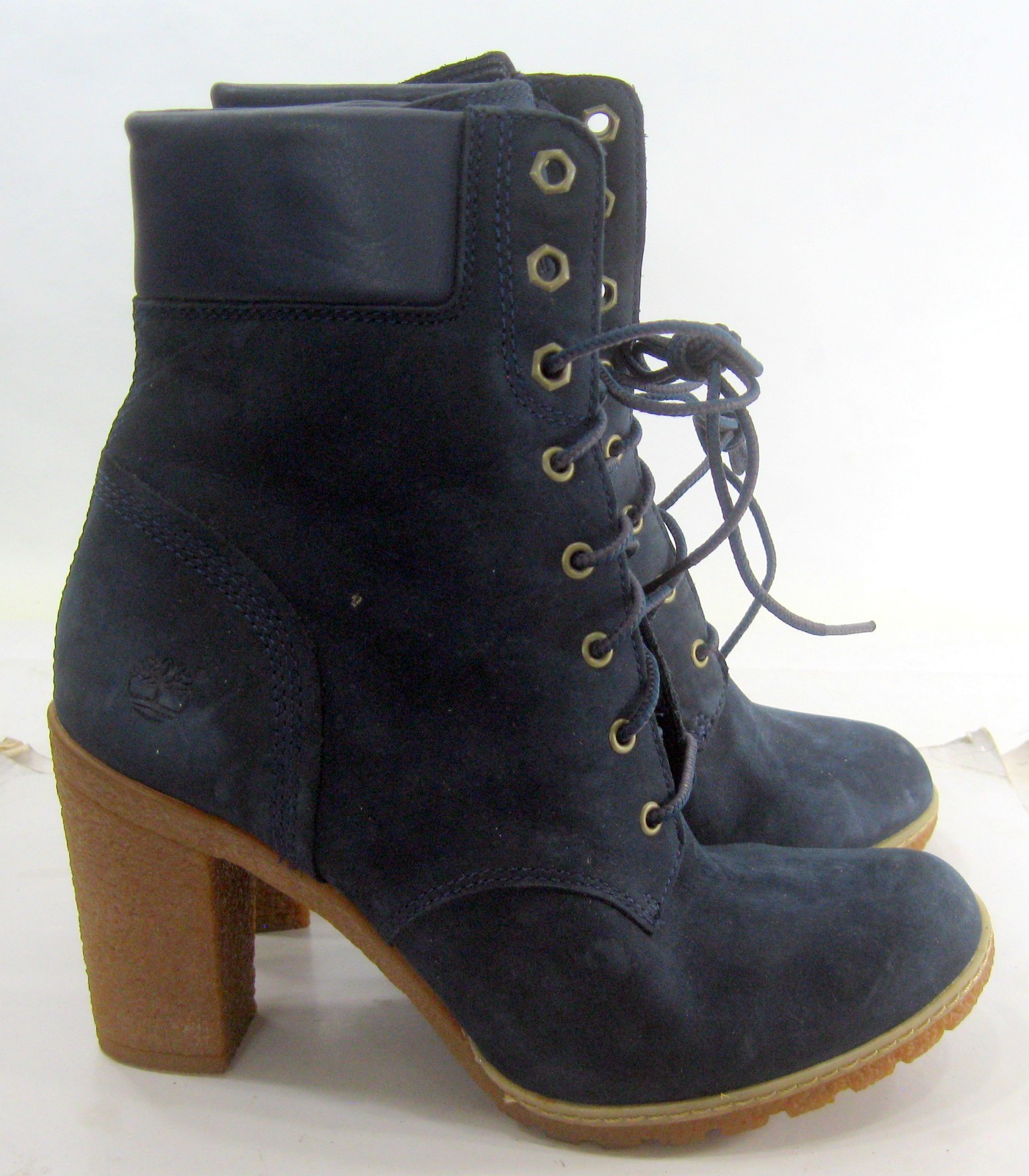 A14H1 Timberland BLUE  Earth keepers Glancy 6-Inch Lace-up Women Boots Size  7