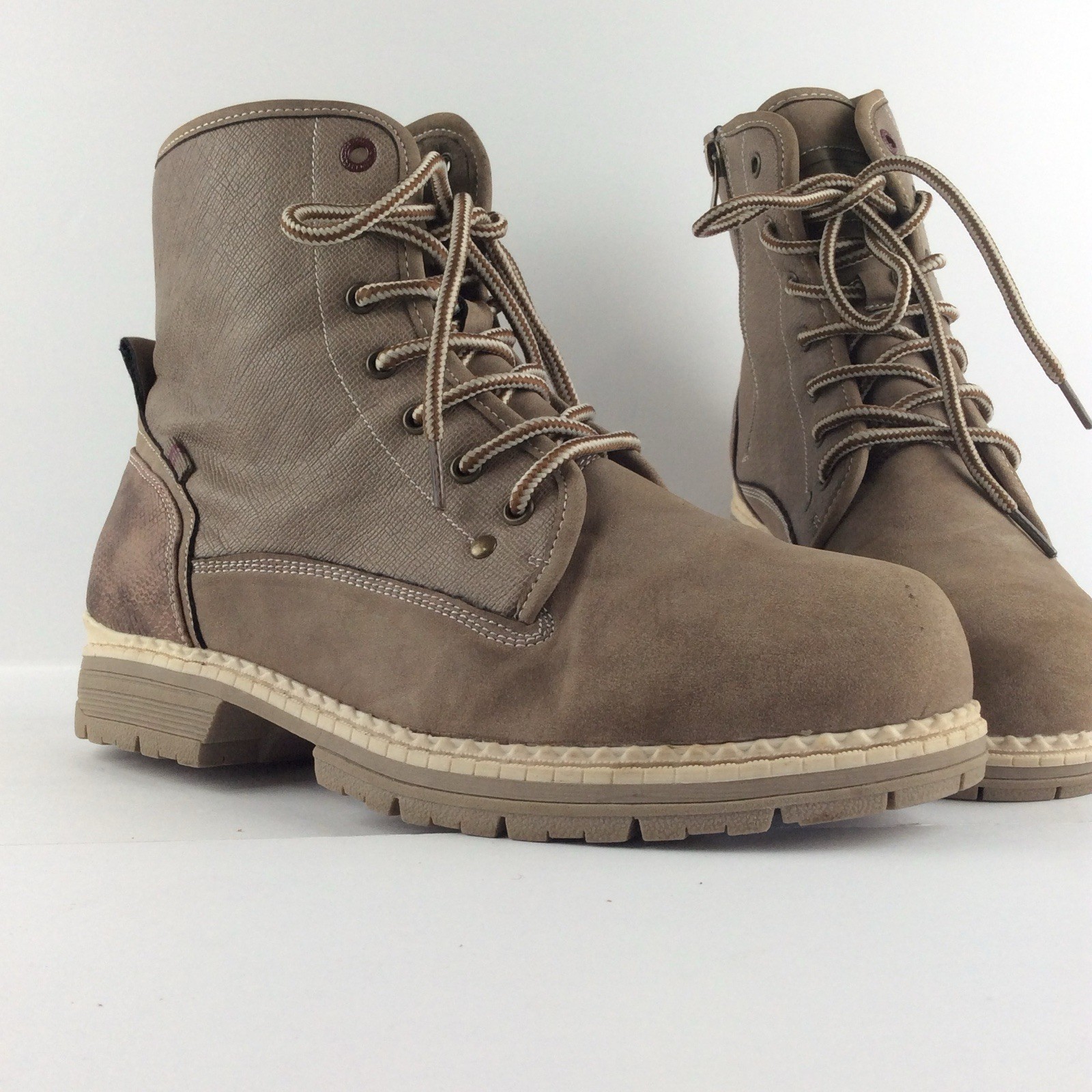 Cestfini Women Winter Boots Snow Boots Waterproof Warm Hiking Fall Beige Sz 7.5