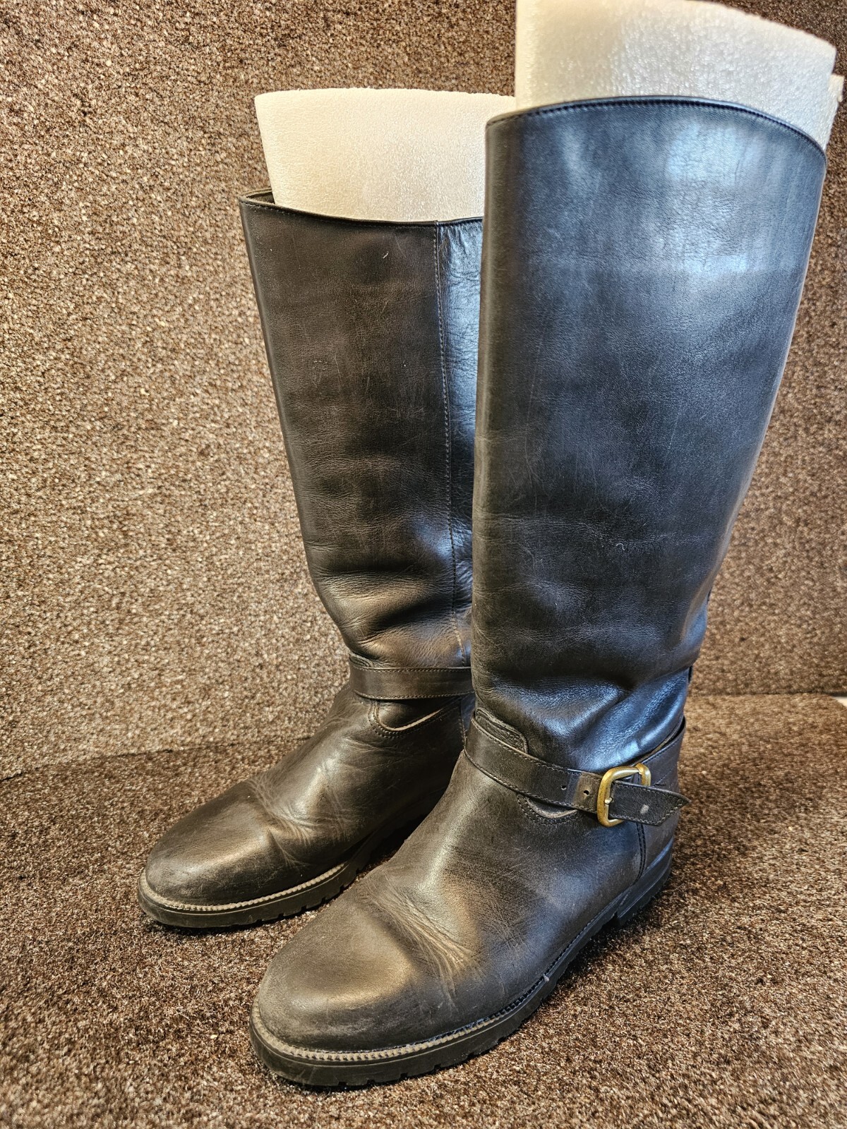 CANADA NORTH Women Boots Size 8M Brown Calf Leather Insulated W/ Fleece Lining