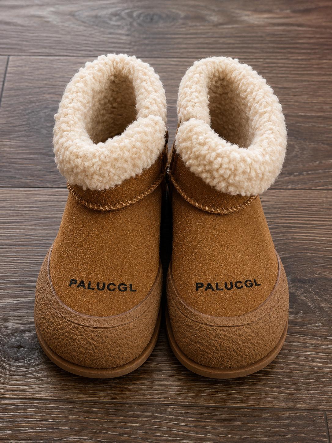 Palucgl Toddler Girls Winter Boots Size US 11/ EUR 28 Brown Sherpa Lined Ankle B