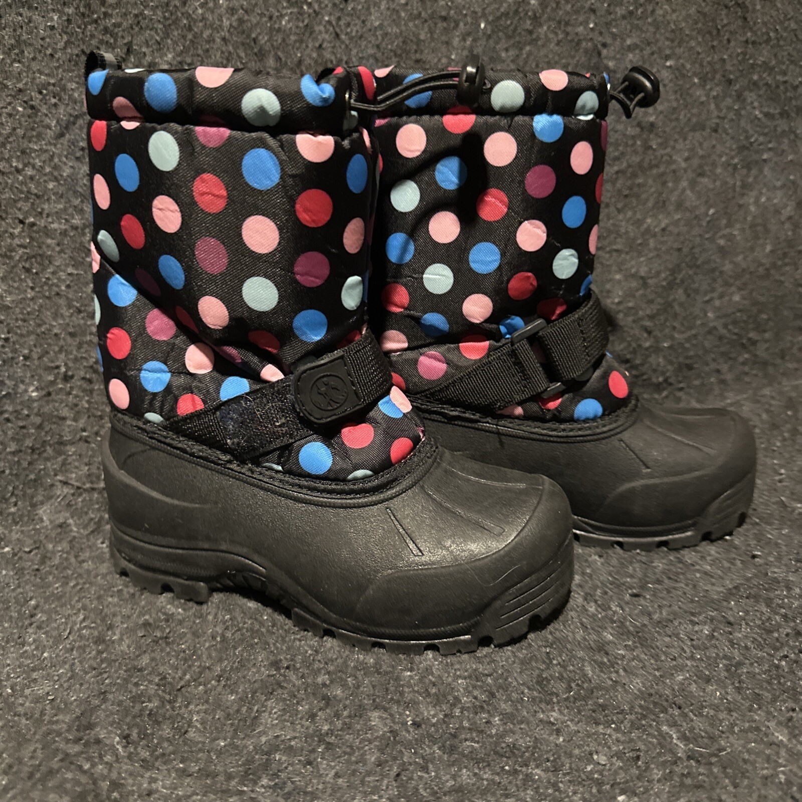 Northside Girls Winter Boots 3M Thinsulate Lining Strap Closure Size 12