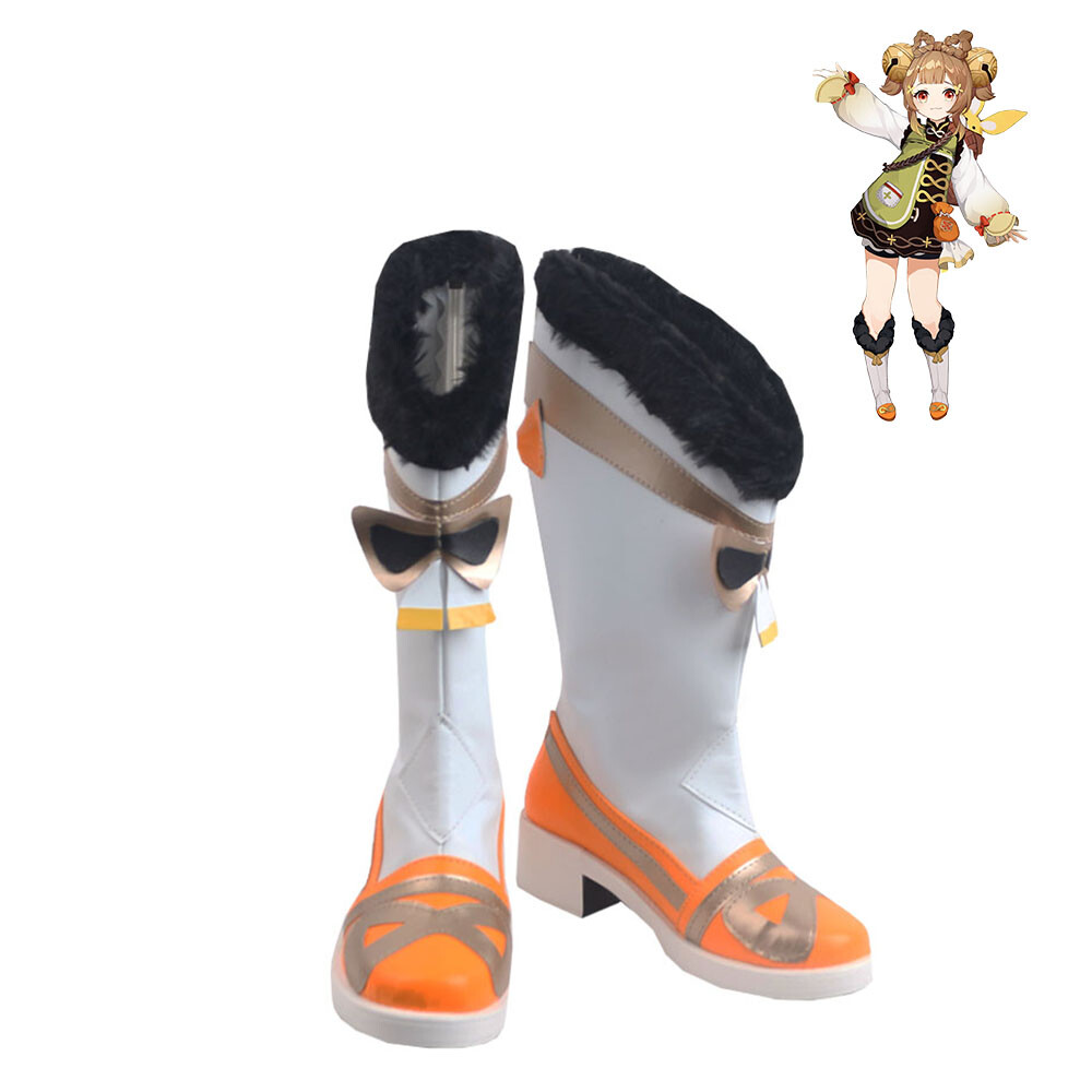 Genshin Impact Yaoyao Shoes Cosplay Women Boots