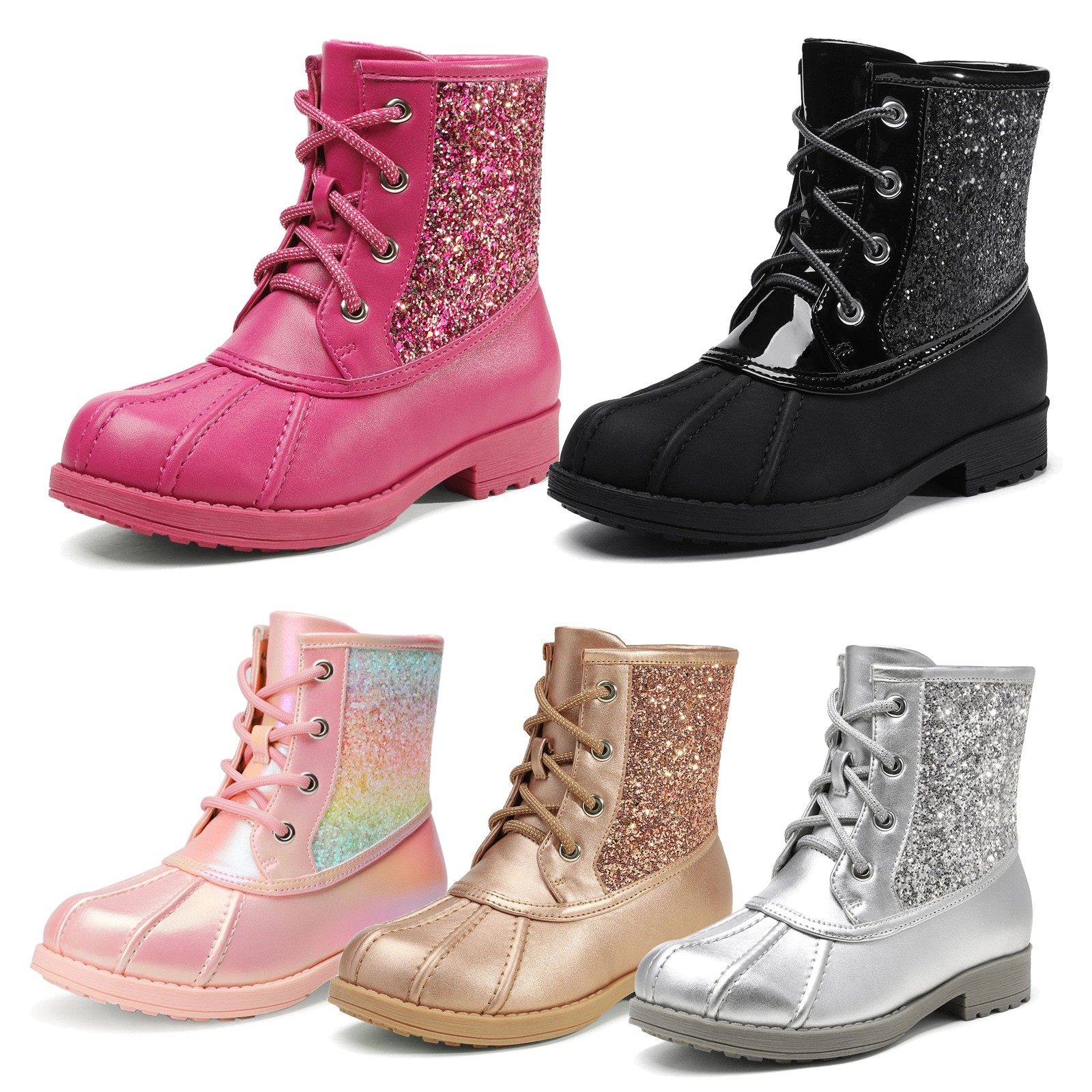 Girls Toddlers Kids Combat Boots Side Zipper Riding Boots Fall Ankle Boots