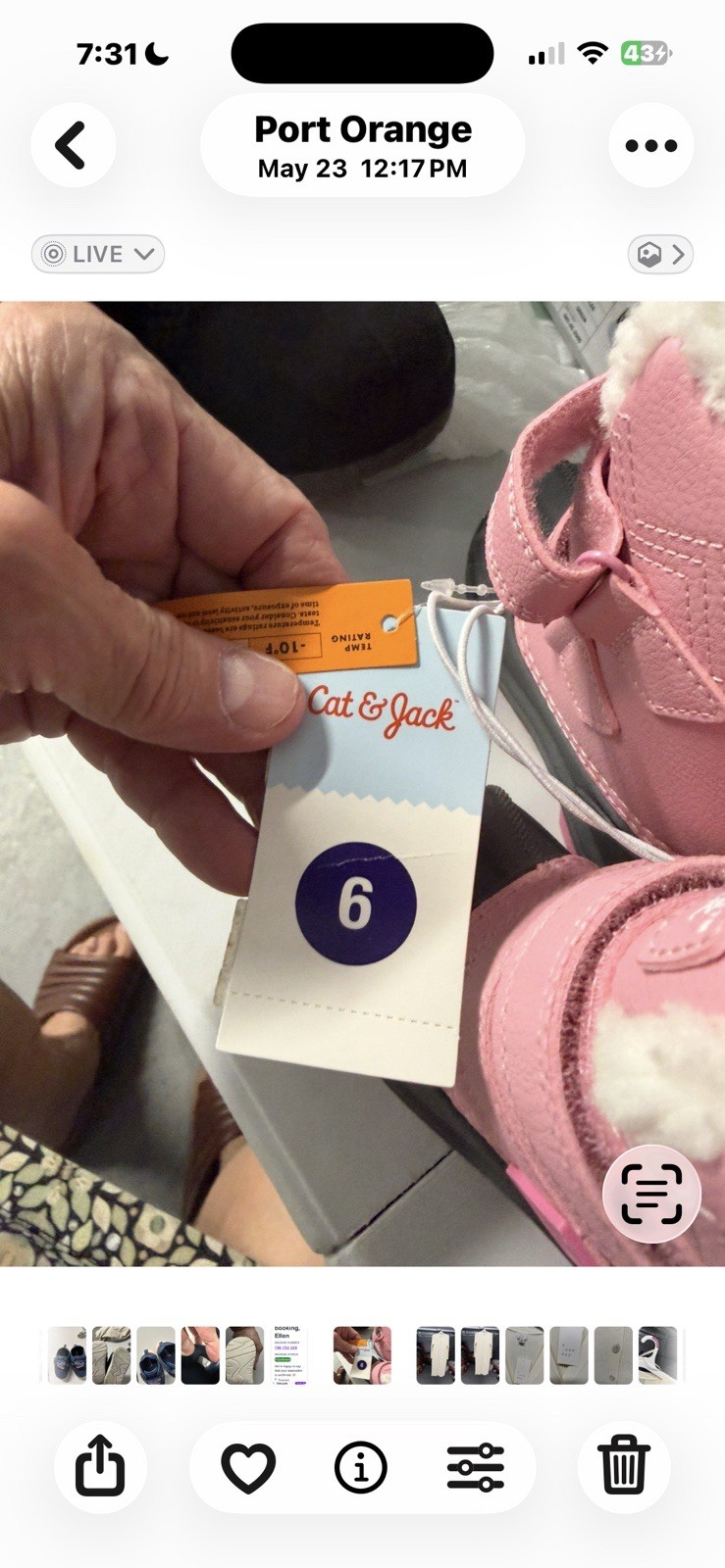 Girls Winter Boots Cat  And Jack’s Size 6 Pink New With Tags