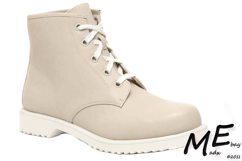 New Shellys London – Groellan Leather Women Boots Size 9 Beige (MSRP $130)