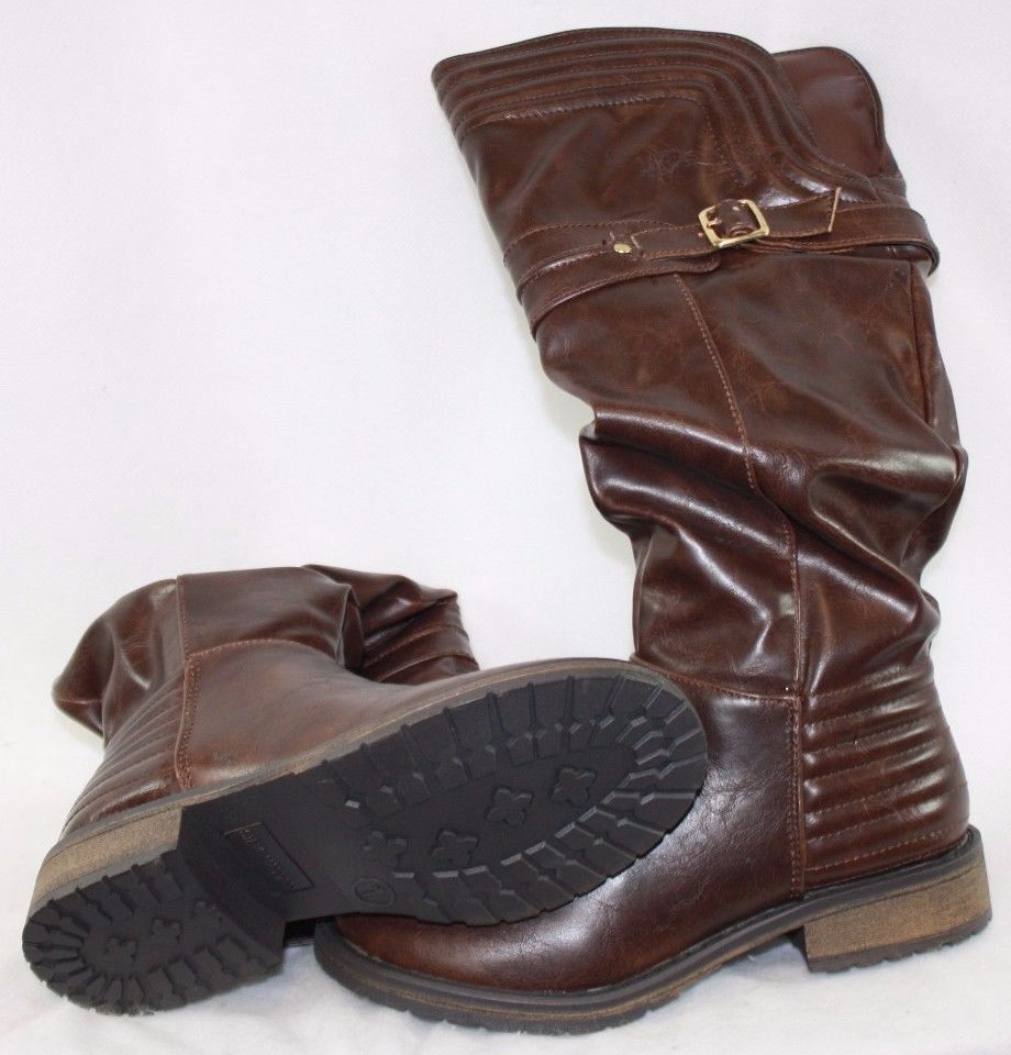 NEW Girls Youth Kids STEVE MADDEN JLiliana Brown Synthetic Leather Boots Shoes