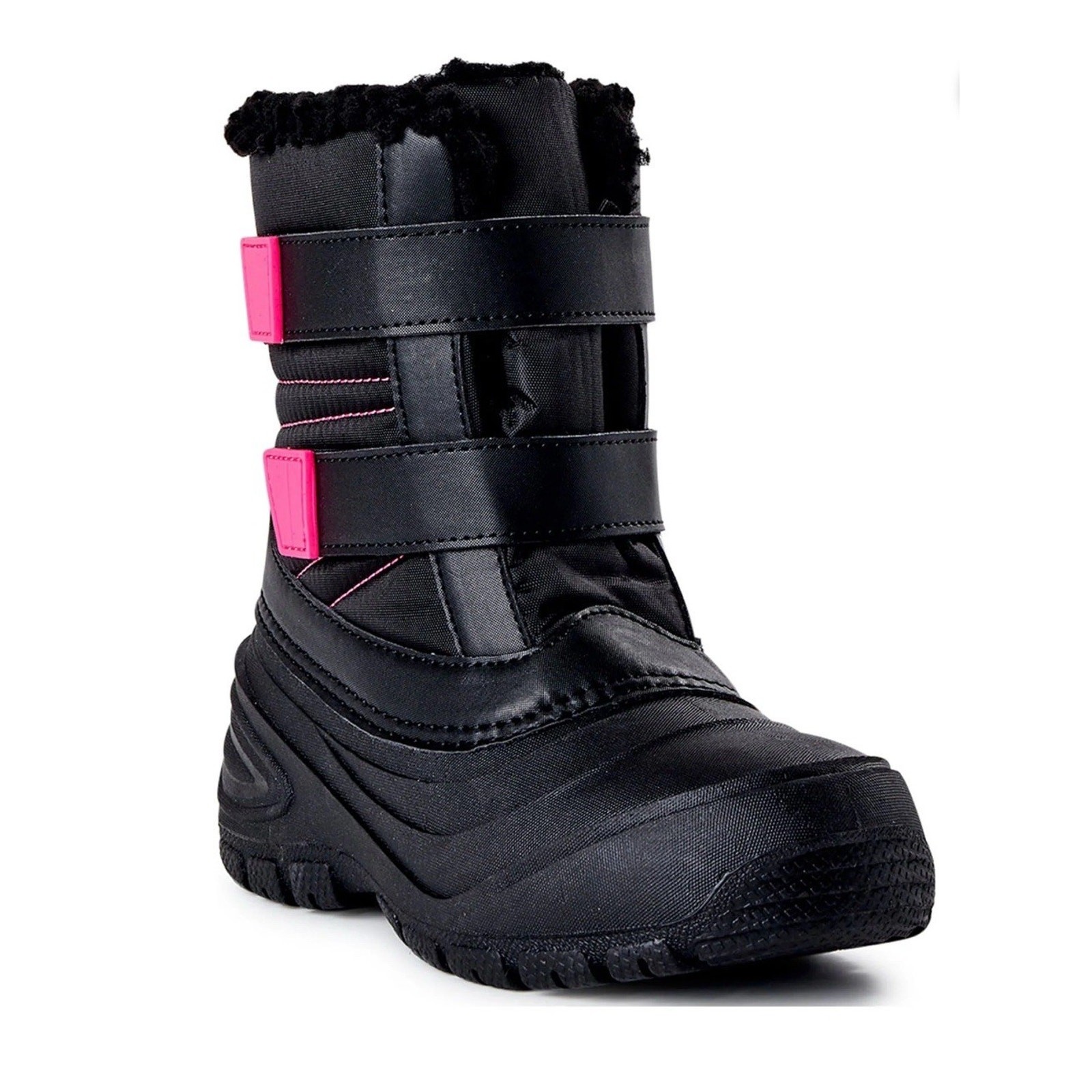 Wonder Nation Girls Winter Boots Black And Pink Size 12