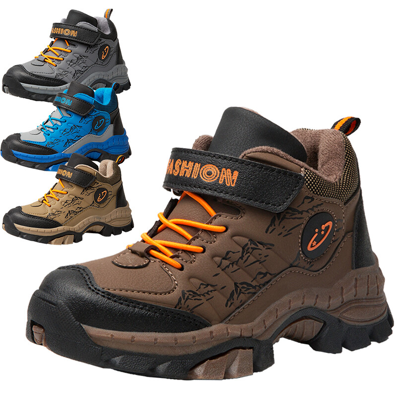 Boys Girls Boots Warm Winter Shoes Trekking Ankle Travelling Camping Sneakers