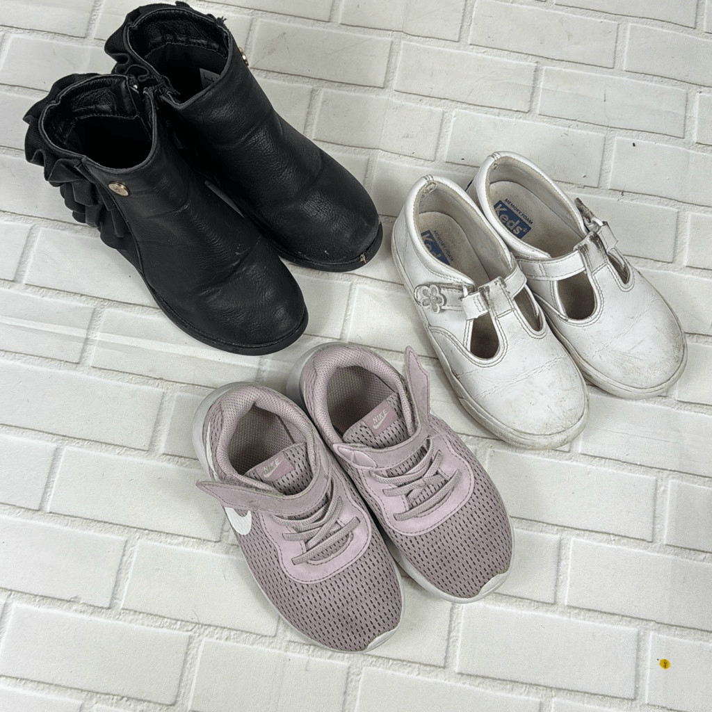 Nicole Miller Keds Nike Shoes Bundle of 3 Girls Boots Size US 10C / 9 / 10.5M
