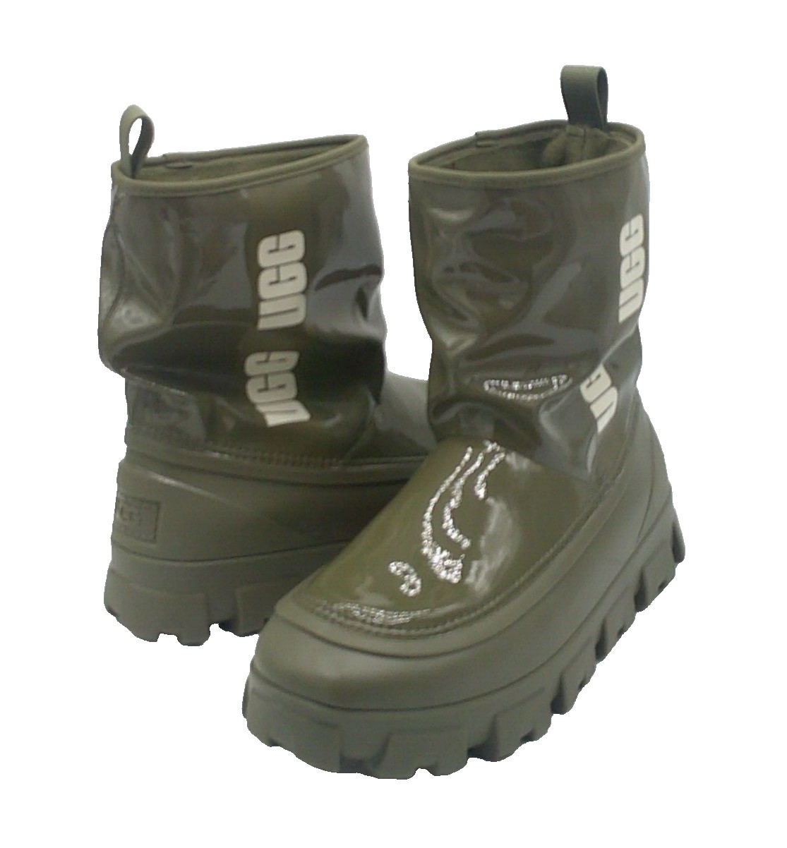 UGG BRELLAH MINI WOMEN SHORT RAIN BOOTS BURNT OLIVE US 9 /UK 7 /EU 40