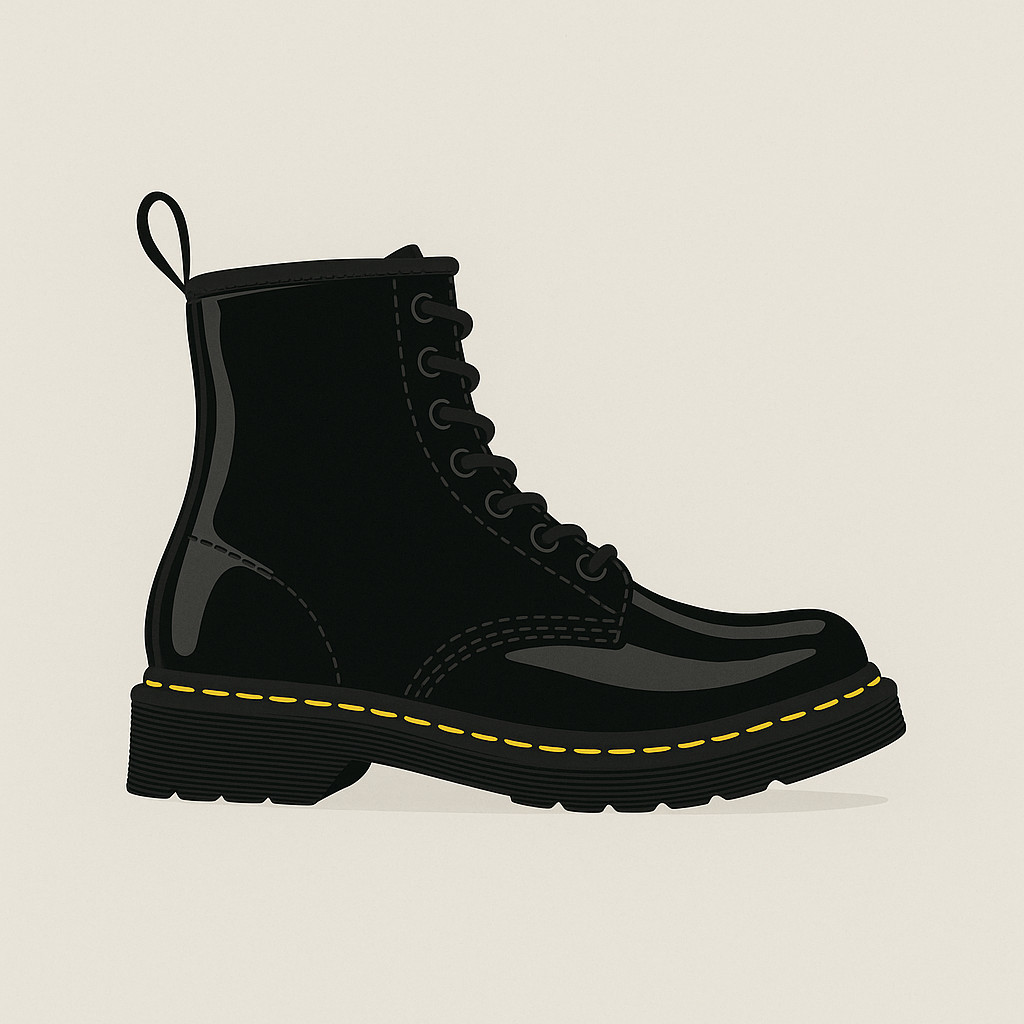 Dr. Martens 1460 J Youth Girls Boots Size 5 US / 3 UK / EU 36 Black Patent Leath