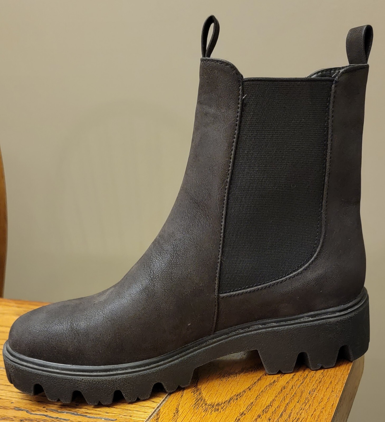 Women Boots Goth Heel Platform Thick Sole Motorcycle Comfort *RIGHT BOOT ONLY*