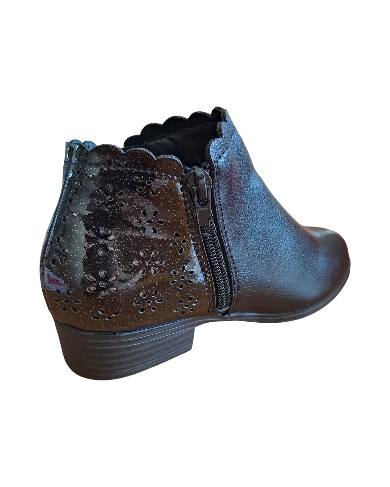 Mini Mia Lil Chessi Black Ankle Little Girls Boots Size 10 New TGT483