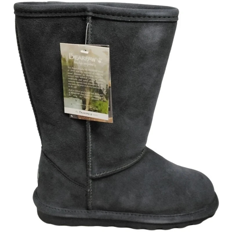 BearPaw Elle Tall Winter Leather Girls Boots Big Kid Size 2 NWB