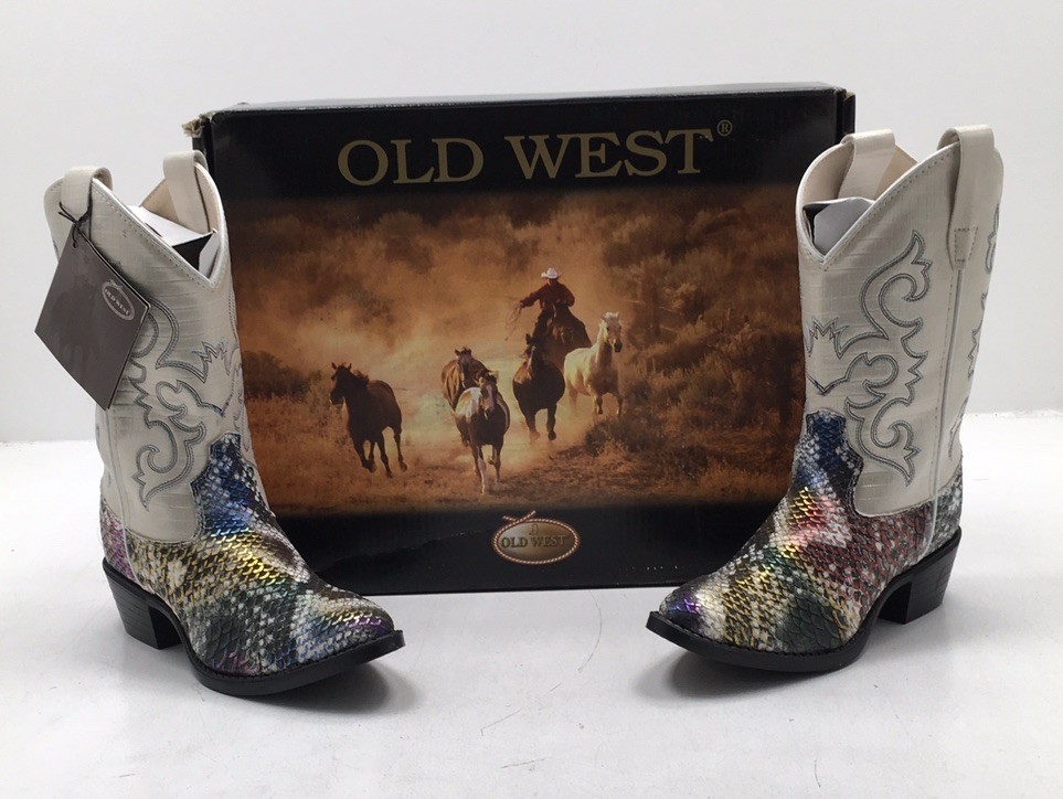 Old West Anything Goes Girls Boots Us Size 12.5 Multicolored